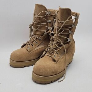 Wellco USMC Rat Temperate Weather Combat Boots Tan Suede Vibram Mens 7W 106072